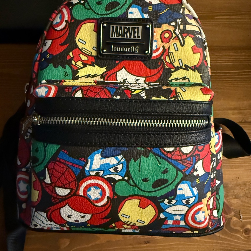 Loungefly Marvel Superhero Patterned Backpack - image 1